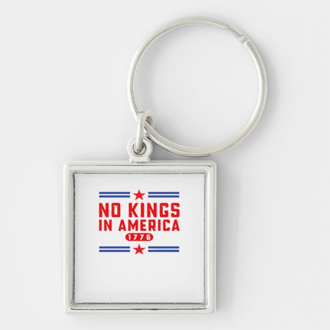 Porte-clés No Kings In America Classic Minimal Clean (Devant)