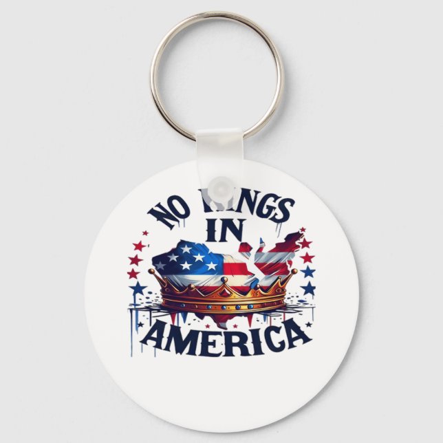 Porte-clés No Kings In America Classic Retro Cool (Recto)