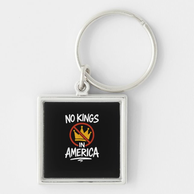 Porte-clés No Kings In America No Crown Minimal Clean (Devant)