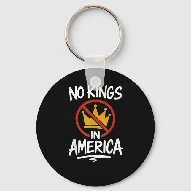 Porte-clés No Kings In America No Crown Minimal Clean (Recto)