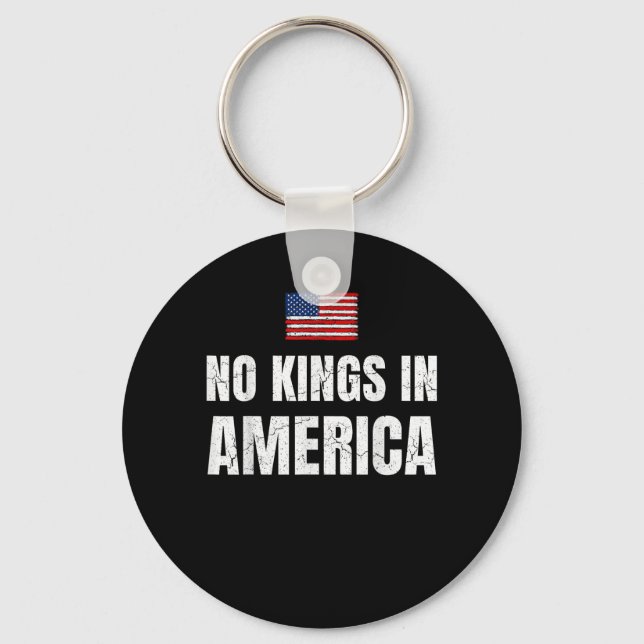 Porte-clés No Kings In America United States Independence Fre (Recto)