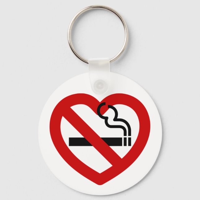 Porte-clés No Love For Smoking Sign (Recto)