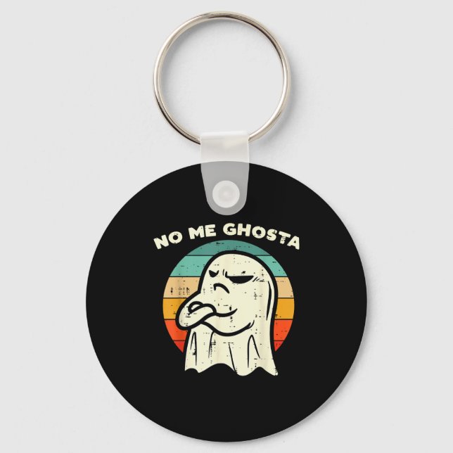 Porte-clés No Me Ghosta Funny Ghost Mexican Halloween Men Wom (Recto)