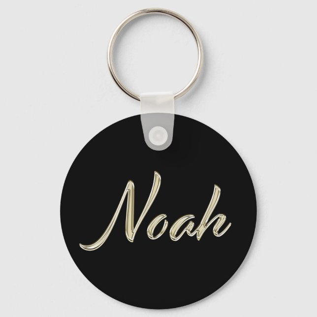 Porte-clés Noah Name whitegold Button (Recto)