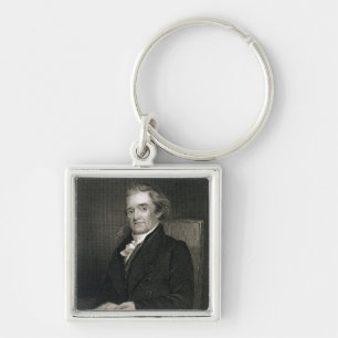 Porte-clés Noah Webster (1758-1843) gravé par Frederick W.