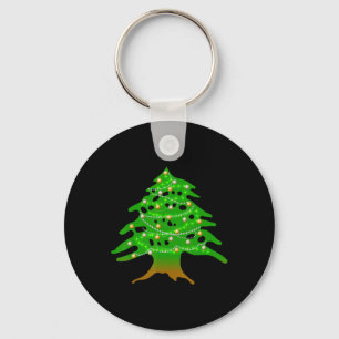 Porte-clés Noël Arbre Libanais Liban Drapeau Ced de Noël