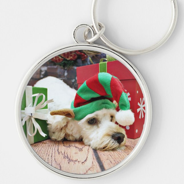 Porte-clés Noël - Cockapoo - kc (Devant)