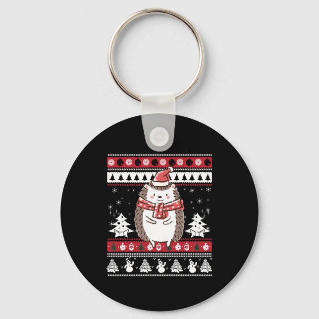 Porte-clés Noël de Hérisson (Recto)
