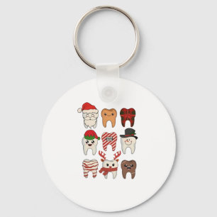 Porte-clés Noël Dentaire Dentiste Fête Dentiste