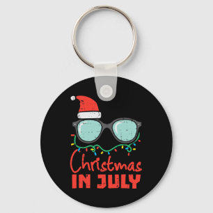 Porte-clés Noël en juillet Eye Gles Xmas Été Femmes Hommes K