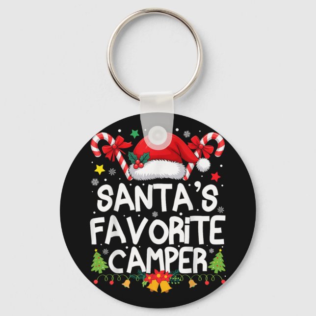 Porte-clés Noël En Juillet Santas Favori Camper L (Recto)