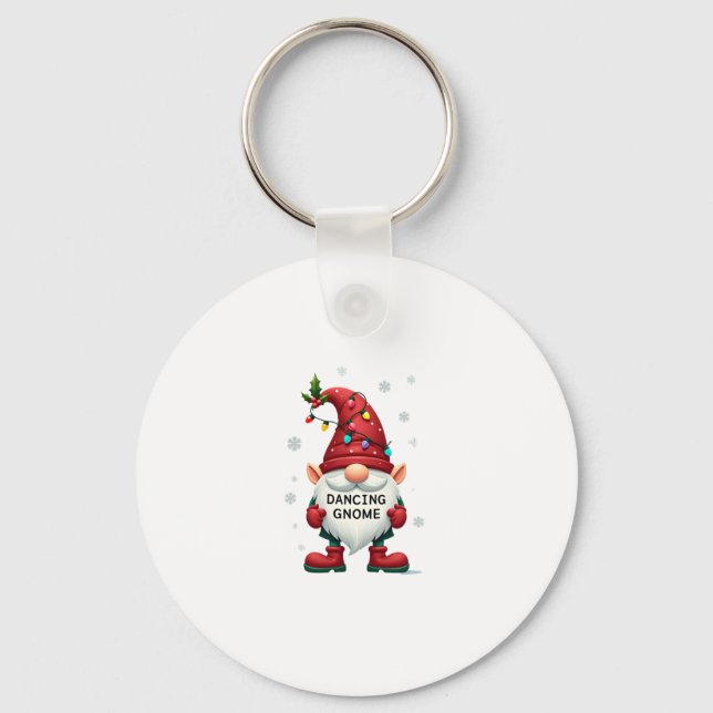Porte-clés Noël Gnome Danser Gnome Famille Noël (2) (Recto)