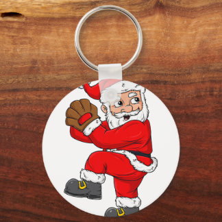 Porte-clés Noël Père Noël Capteur de baseball Garçons Filles