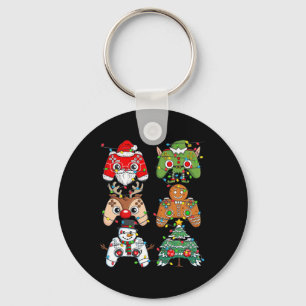 Porte-clés Noël Père Noël Elf Lights Contrôleurs de jeu Noël