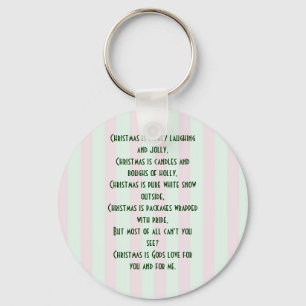 Porte-clés Noël religieux signifiant Porte - clé