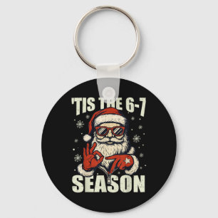Porte-clés Noël Santa C'est La Saison 67 Mème Numéro Six 