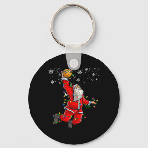 Porte-clés Noël Santa Claus Volleyball Pyjama Xmas Mens