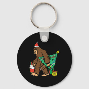 Porte-clés Noël Sasquatch Bigfoot Noël Enfants Hommes Femmes 
