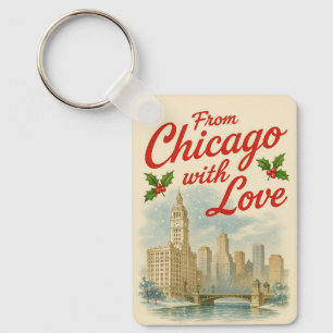 Porte-clés Noël Vintage - De Chicago Avec Amour