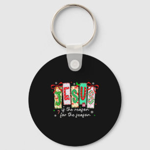 Porte-clés Noël Xmas Jésus Est La Raison De La Saison