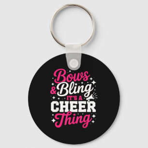 Porte-clés Nœuds et paillettes, un truc de cheer drôle cheerl