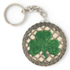 Noeuds shamrocks Et Celtiques Porte - clé Beige