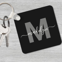Noir Blanc Monogramme Nom