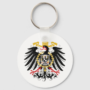 Porte-clés Noir rouge prussien et or d'Eagle