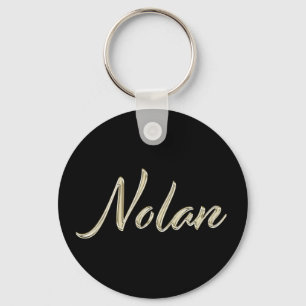 Porte-clés Nolan Name whitegold Button