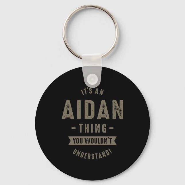 Porte-clés Nom Aidan (Recto)