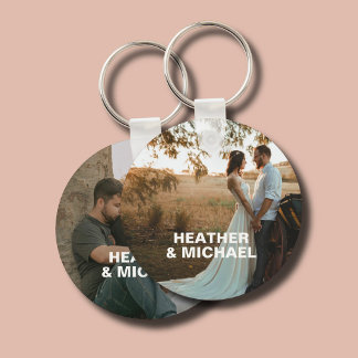 Porte-clés Nom de couple romantique 2 Photo 