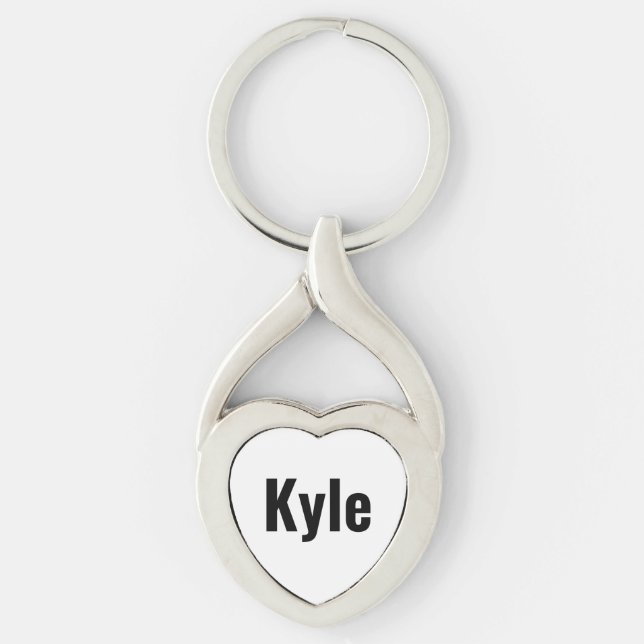 Porte-clés Nom de Kyle Mens, (Devant)