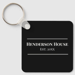 Porte-clés Nom de la maison Année de création Merch Famille M