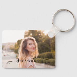 Porte-clés Nom de la signature de la corbeille