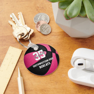 Porte-clés nom de l'équipe de basket-ball de la fille noire r