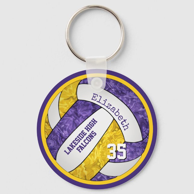Porte-clés nom de l'équipe de porte - clé de volley-ball des  (Recto)