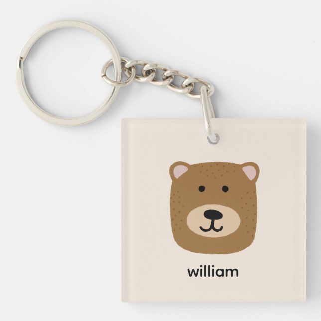 Porte-clés Nom de l'ours Brown (Devant)