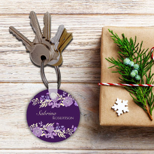 Porte-clés Nom de personnalisation des fleurs magiques