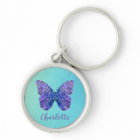 Nom du papillon bleu et violet Monogramme