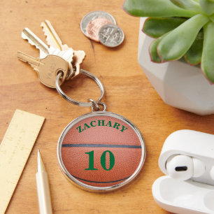Porte-clés Nom du Porte - clé de basket-ball Numéro d'équipe