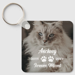 Porte-clés Nom et photo des pattes de chat manquées