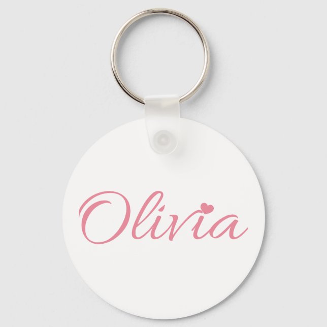 Porte-clés Nom Olivia (Recto)