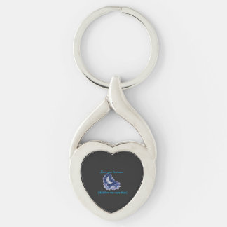 Porte-clés Nom personnalisé Amour à la Lune Aquarelle Lune a