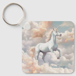 Porte-clés Nom personnalisé belle licorne