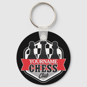 Porte-clés Nom personnalisé Chess Player Club Checkmate