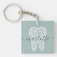 Nom personnalisé Dental Empreinte de léopard Doth 