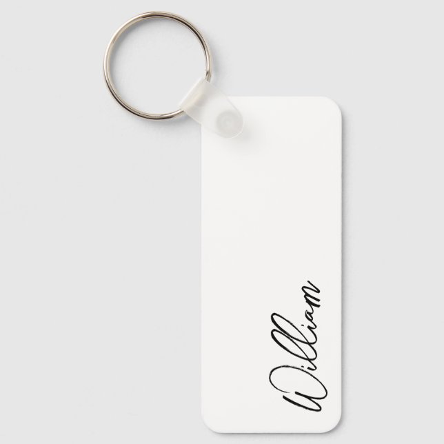 Porte-clés Nom personnalisé du script moderne (Recto)