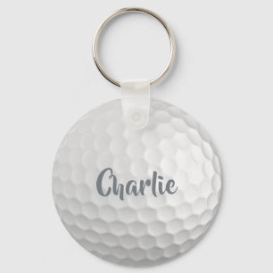Porte-clés Nom personnalisé Golf Ball