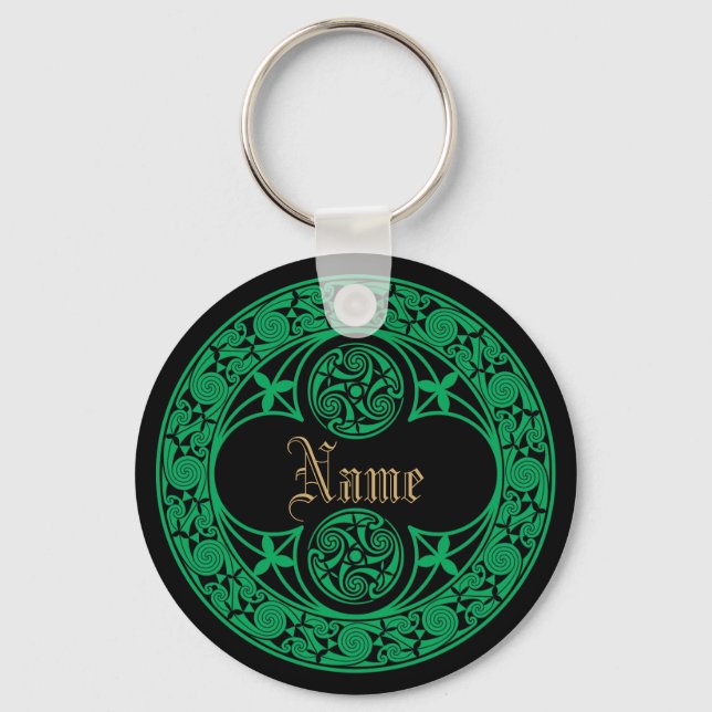 Porte-clés Nom personnalisé irlandais celtique (Recto)