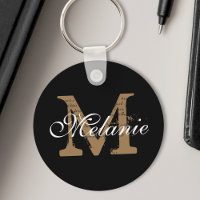 Nom personnalisé Monogramme Joli Script Classic No